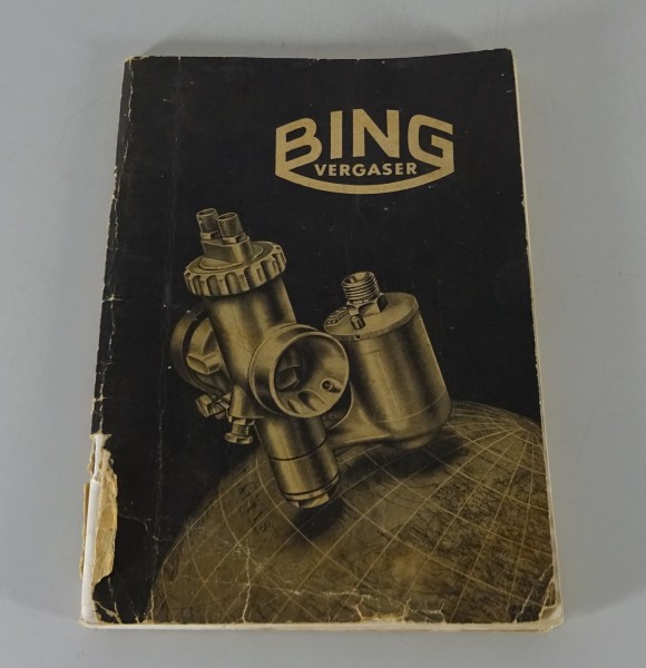 Handbuch + Teilekekatalog / Ersatzteilliste Bing-Vergaser original von 1953