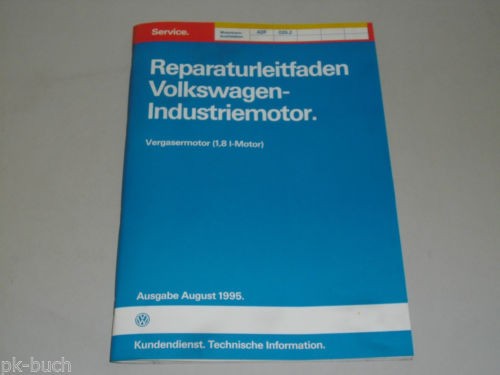 Werkstatthandbuch Reparaturanleitung VW Industriemotor Motor 1,8l Vergaser ADF