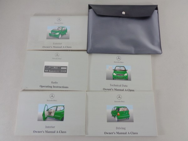 Owner's manual + Wallet Mercedes A-Class W168 A140, A160, A170 Turbodiesel