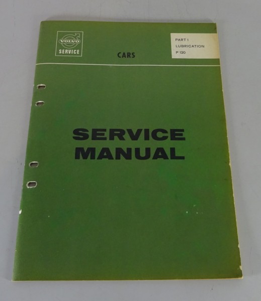 Workshop Manual / Service Manual Volvo Amazon P120 Lubrication from 12/1964