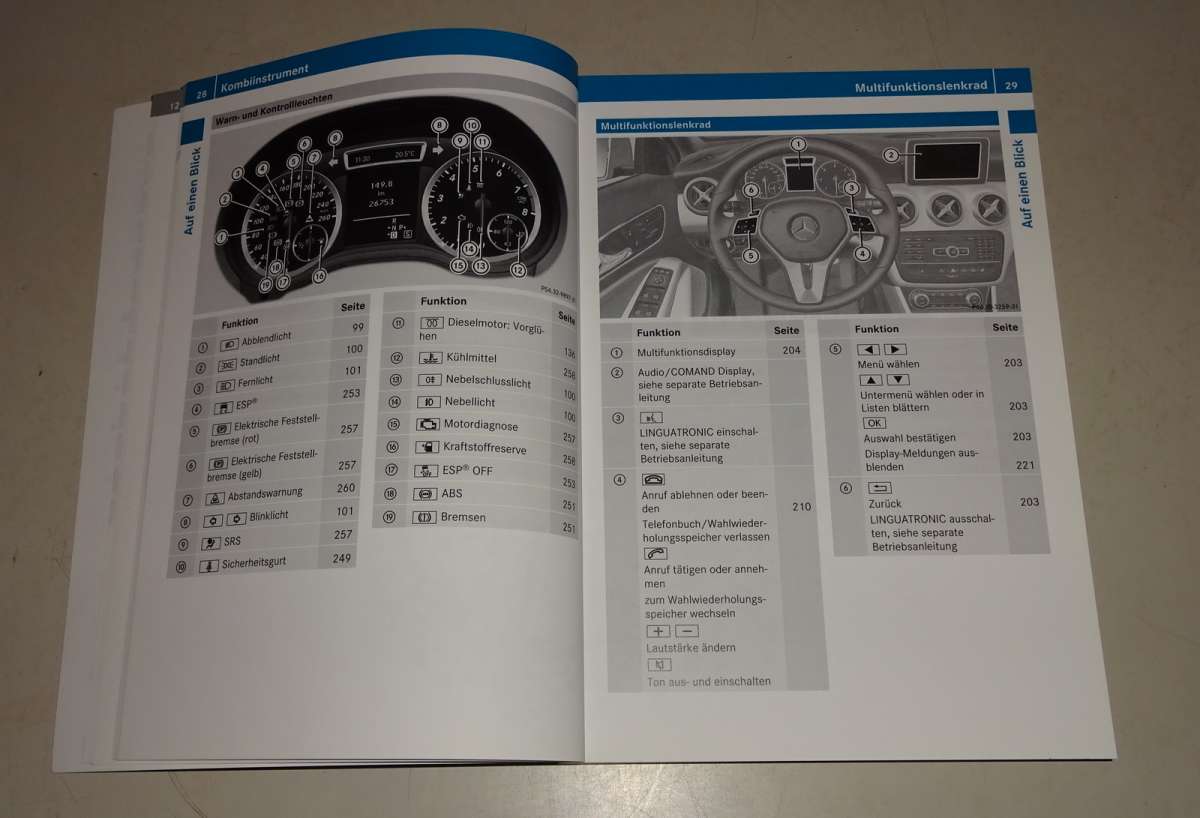 Betriebsanleitung / Handbuch Mercedes Benz AKlasse
