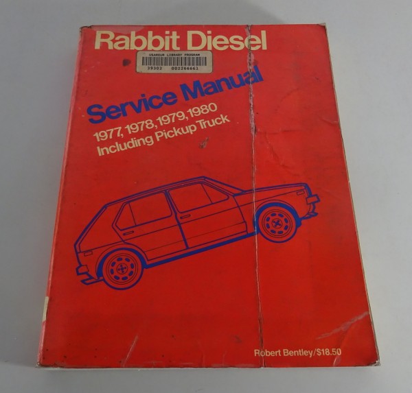Workshop manual VW Golf I / Rabbit US model + Caddy Diesel / GTD Stand 1977-80