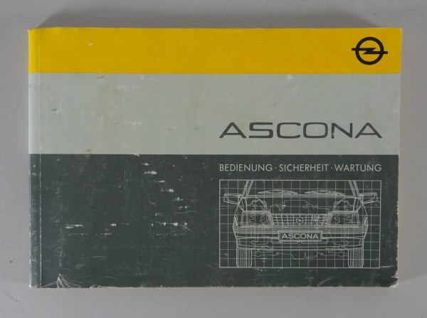 Betriebsanleitung / Handbuch Opel Ascona C Stand 08/1985