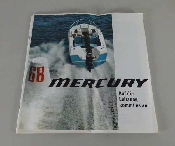 Prospekt / Broschüre Mercury-Außenborder mit Thunderbolt-Zündung von 1968