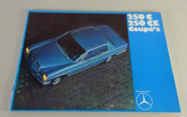 Prospekt / Broschüre Mercedes-Benz W114 /8 Coupé 250 C / 250 CE - Niederländisch