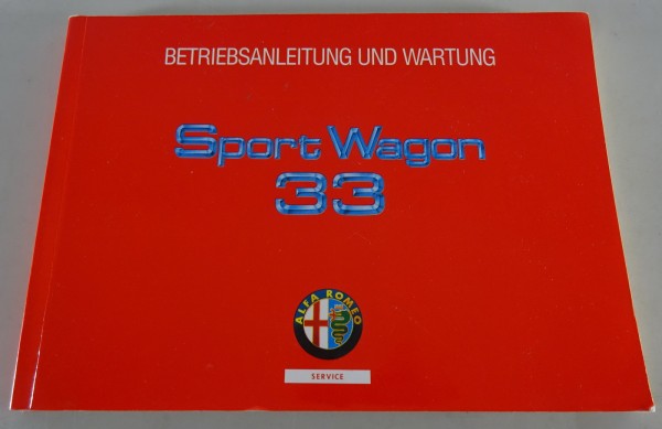 Betriebsanleitung / Handbuch Alfa Romeo 33 Sport Wagon Stand 03/1991