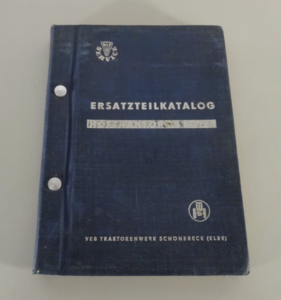 Teilekatalog / Ersatzteilliste Traktor Geräteträger RS 09/124 Stand 01/1966
