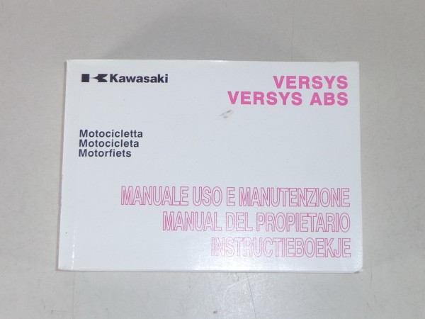 Betriebsanleitung / Manuale / Manual / Instructie Kawasaki Versys (ABS) von 2012