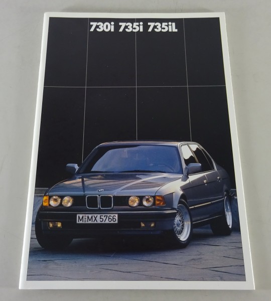 Prospekt BMW 7er E32 730i / 735i / 735iL | 6-Zylinder Motoren Stand 02/1987