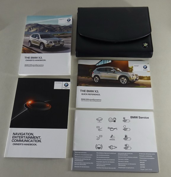 Owner's Manual + Wallet BMW X3 F25 xDrive 20i 28i 35i 18d 20d 30d 35d - 2/2013