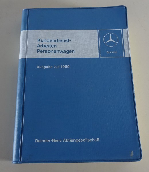 Handbuch Kundendienst / Inspektionen Mercedes-Benz /8, R113, W112... ab 08/1965