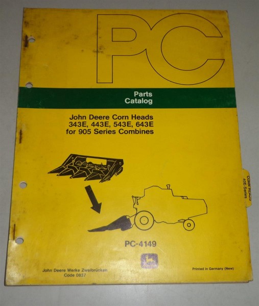Teilekatalog / Parts Catalog John Deere Corn Heads / Maishäcksler - 03/1976