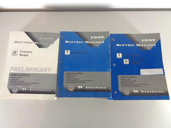 Workshop manual Pontiac Grand Prix & Buick Century & Regal from 1997