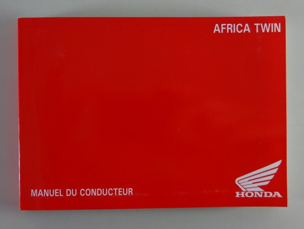 Manuel Du Conducteur / Driver´s Handbook Honda Africa Twin Stand 12/2019