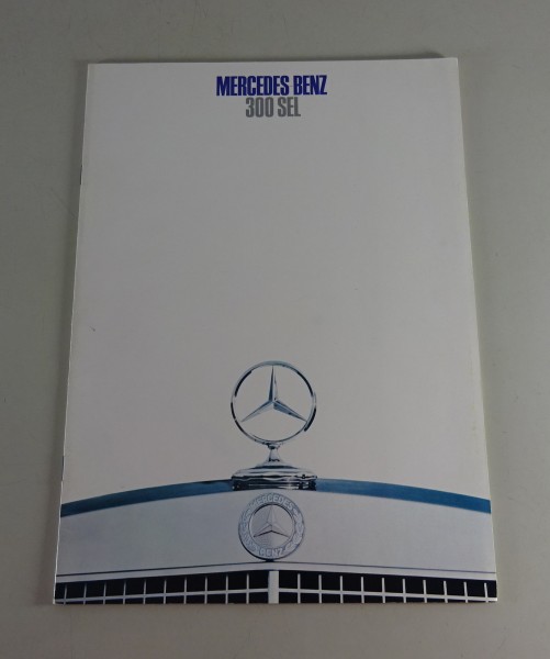 Prospekt / Broschüre Mercedes-Benz 300 SEL | W109 Stand 12/1967