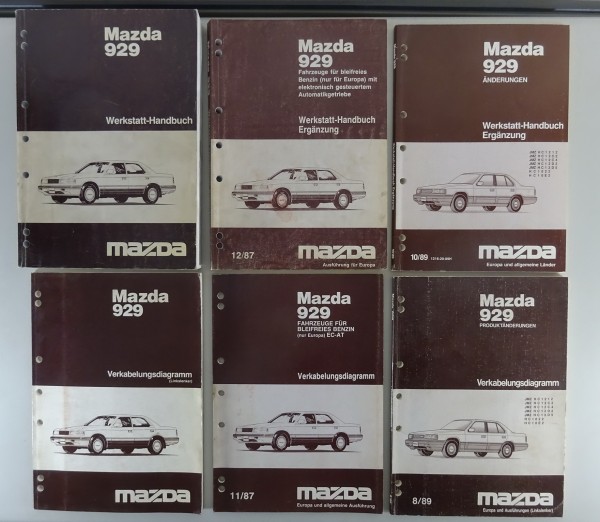 Werkstatthandbuch + Schaltpläne Mazda 929 Typ HC Baujahr 1987 - 1991