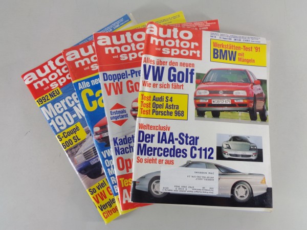 Testberichte / Magazine über den VW Golf 3 / III + Cabrio von 02/1991 - 09/1991