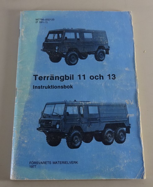 Instruktionsbok Volvo Terrängbil 11 och 13 Stand 1977