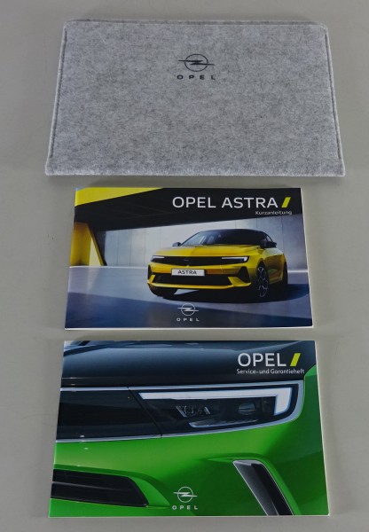 Bordmappe mit Kurz-Anleitung & Scheckheft Opel Astra L Stand 10/2023