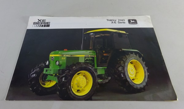Prospekt / Broschüre John Deere Traktor 2140 Serie X - E Stand 10/1983