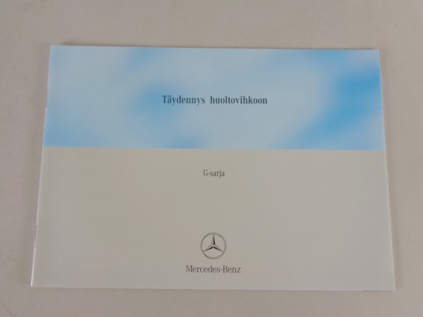 Scheckheft Erweiterung Mercedes Benz G-Modell W463 von 05/2004 Finnisch