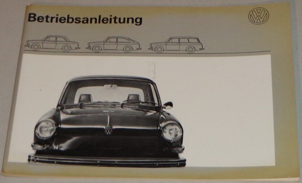 Betriebsanleitung VW 1600 Typ 3 TL / Limousine / Variant von 8/1971