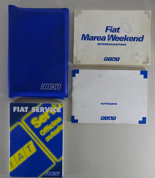 Bordmappe mit Betriebsanleitung / Handbuch Fiat Marea Weekend Stand 08/2000