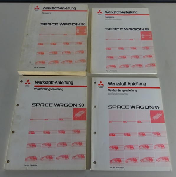 Werkstatthandbuch Konvolut Mitsubishi Space Wagon Typ D00 ab Modelljahr 1989
