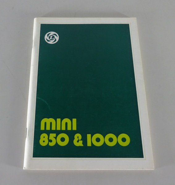 Betriebsanleitung Leyland Austin Mini 850 / 1000 Stand 01/1977 DEUTSCH