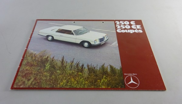 Prospekt Mercedes-Benz /8 W114 - 250 C / 250 CE Coupé Stand 08/1969