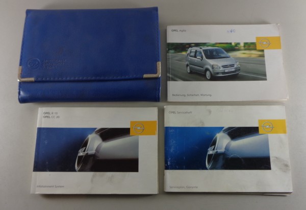 Bordmappe + Betriebsanleitung Opel Agila A Stand 01/2004