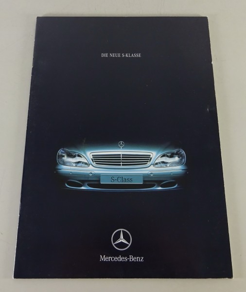 Prospekt / Broschüre Mercedes-Benz S-Klasse W220 S320, S430, S500 Stand 08/1998