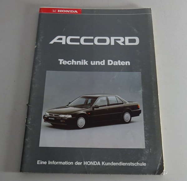 Einführung Honda Accord 1989 4. Generation Technik und Daten Stand 09/1989