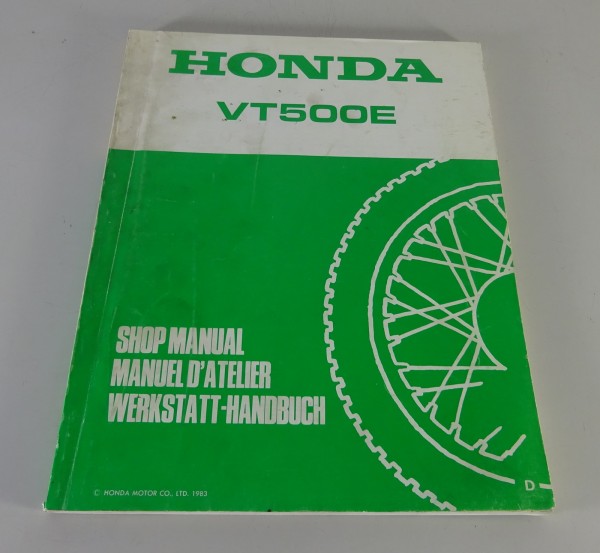 Werkstatthandbuch / Nachtrag / Workshop Manual Honda VT 500 E Custom Stand 1983