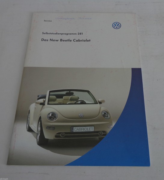 Selbsstudienprogramm SSP 281 VW New Beetle Cabriolet Cabrio Stand 03/2003