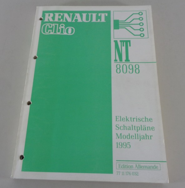 Werkstatthandbuch Renault Clio Elektrik / Elektrische Schaltpläne Modellj. 1995