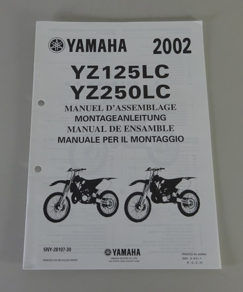 Montageanleitung / Notice D´Assemblage Yamaha YZ 125 LC / YZ 250 LC von 2002