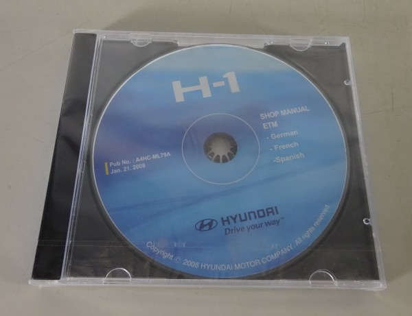 Werkstatthandbuch / Workshop Manual auf CD Hyundai H-1 / Travel / Cargo von 2008