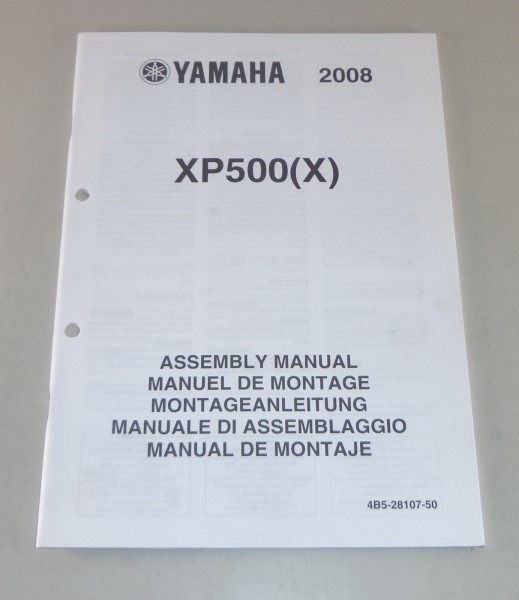 Montageanleitung / Set Up Manual Yamaha XP 500 (X) Stand 2008
