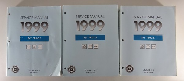 Workshop Manual 3 Volumes Chevrolet / GMC S/T Truck from 1999