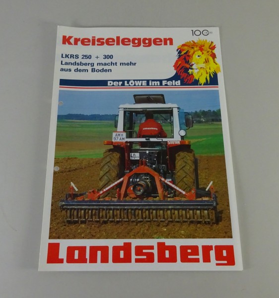 Prospekt / Broschüre Landsberg Kreiseleggen LKRS 250 / 300 Stand 11/1991