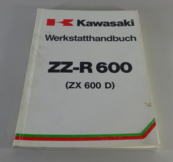 Werkstatthandbuch / Workshop Manual Kawasaki ZZ-R 600 (ZX 600 D) von 04/1990