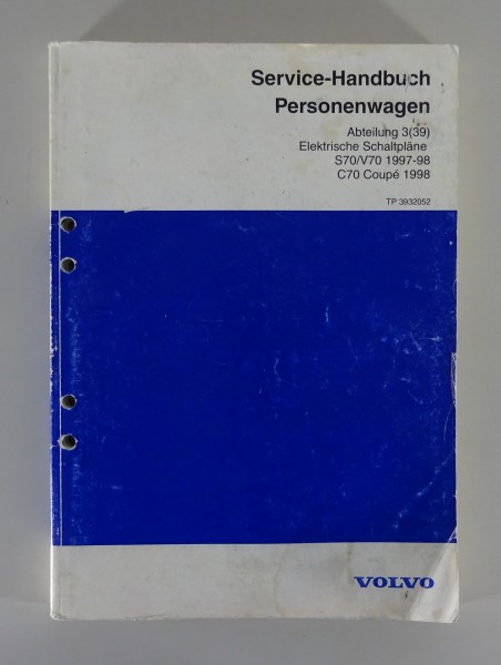 Werkstatthandbuch Elektrik / Elektrische Schaltpläne Volvo S70 / C70 / V70 -1998