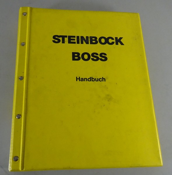 Betriebsanleitung/ Werkstatthandbuch Steinbock Boss Gabelstapler WK 10 E