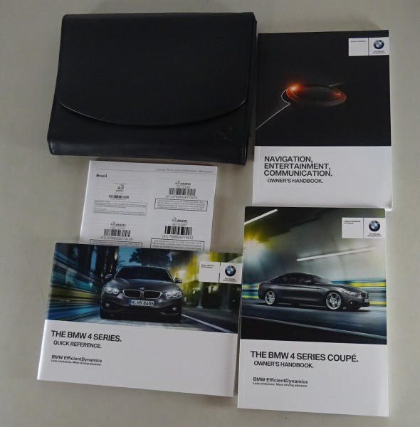 Owner's Manual + Wallet BMW 4-Series F32 Coupe 420i 428i 430d etc. from 06/2014