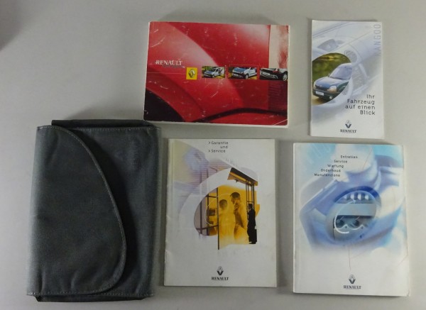 Bordmappe + Betriebsanleitung / Handbuch Renault Kangoo Typ KC Stand 02/2001