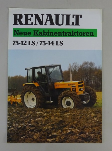 Prospektblatt / Datenblatt Renault Traktor 75-12 LS / 75-14 LS