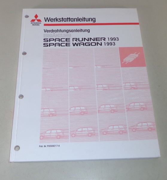 Werkstatthandbuch Mitsubishi Space Runner Nachtrag Elektrik Schaltpläne Mj. 1993