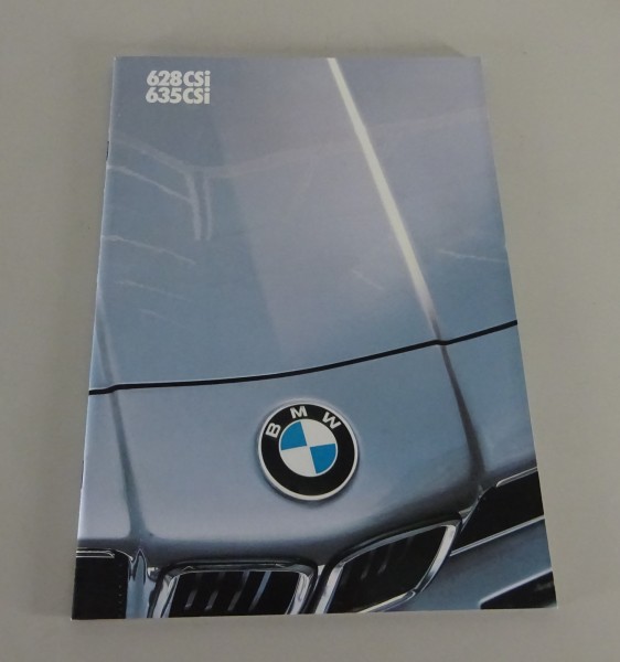 Prospectus BMW 6 Series E24 628CSi / 635CSi Right Hand Drive from 01/1983