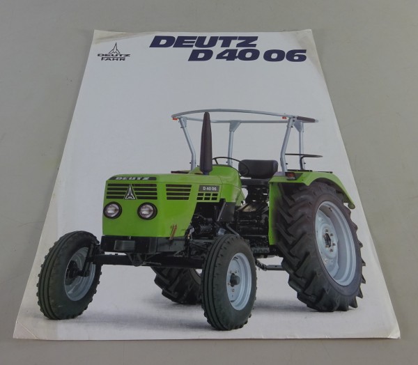 Prospektblatt / Datenblatt Deutz Fahr 40 06 Special Stand 01/1979